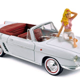 Renault Floride 1958 Blanc avec figurine B. Bardot 1/18