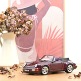 Porsche 911 Turbo Look Cabriolet 1992 Amethyst métallisé 1/18 - 200pc