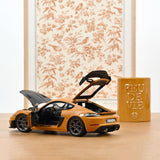 Porsche Cayman GT4 RS avec pack Weissach 2023 Jaune Bahama 1/18