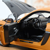 Porsche Cayman GT4 RS avec pack Weissach 2023 Jaune Bahama 1/18