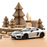 Porsche Cayman GT4 RS w/Weissach Pack 2023 GT-Silvermetallic 1:18