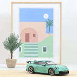 Porsche 911 GT3 2021 Mint green 1:18 - 400pcs