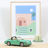 Porsche 911 Carrera 4 Targa 1991 Green 1:18 - 200pcs