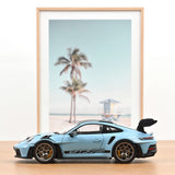 Porsche 911 GT3 RS w/Weissach Pack 2022 Gulf blue 1:18