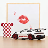 Porsche 911 GT3 RS Pack Weissach 2022 Blanc/Rouge Pyro 1/18