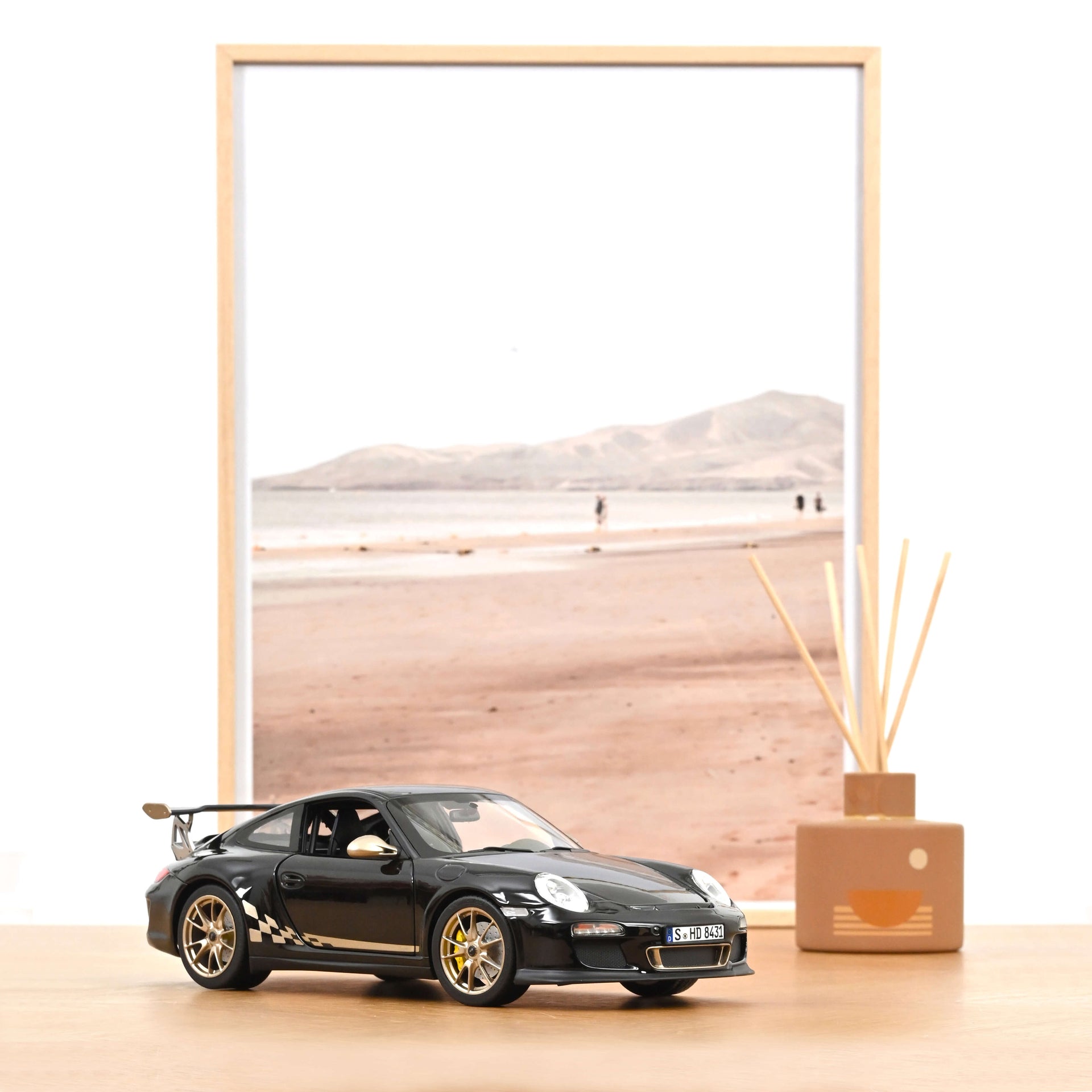 Miniature NOREV 1/18 – Porsche 911 GT3 RS 2010, Bleue, Occasion
