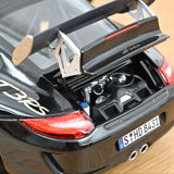 Porsche 911 GT3 RS 2009 Noir et or blanc métallisé 1/18