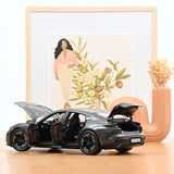 Porsche Taycan Turbo S 2024 Schiefergrau Neo 1:18