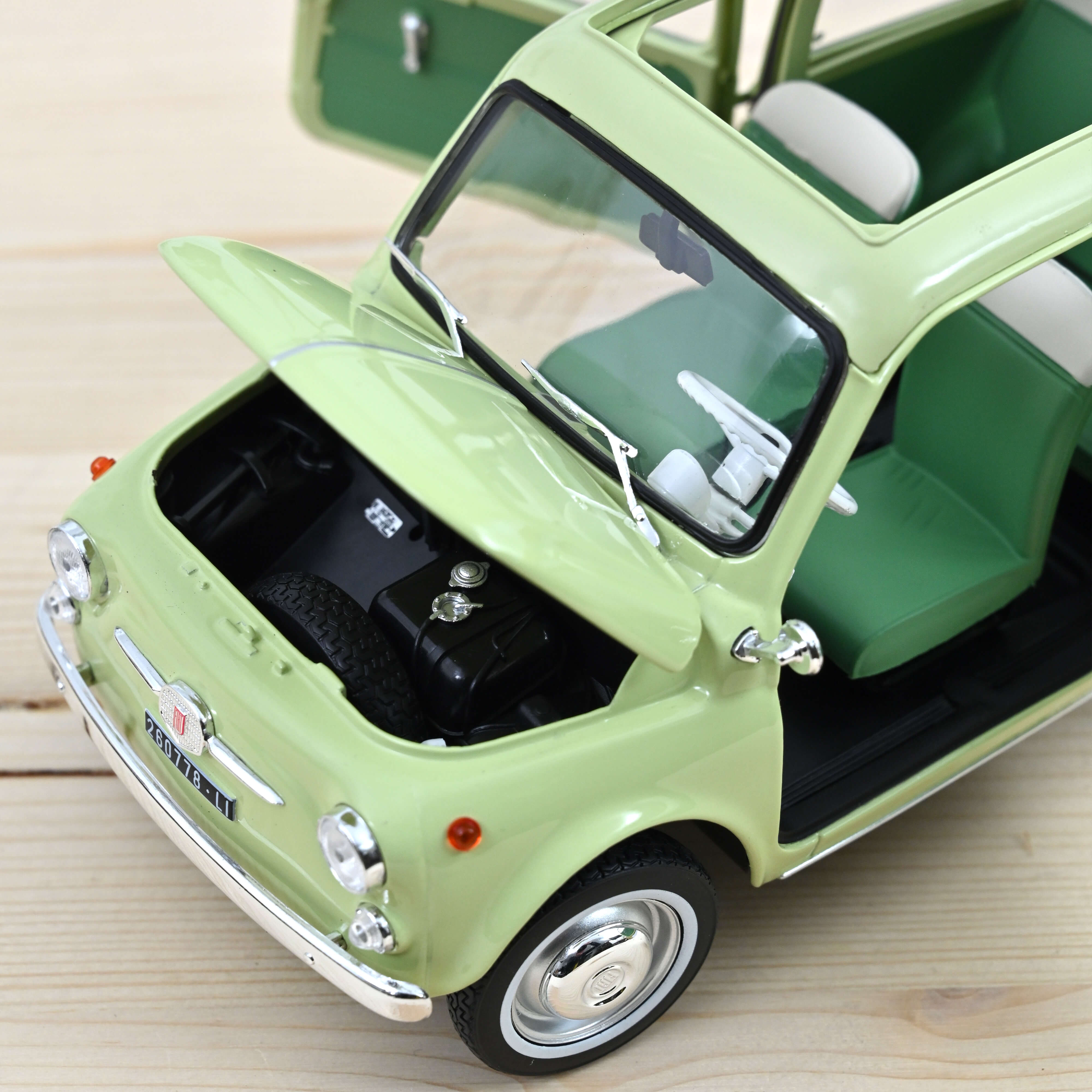 Miniature Fiat 500 1/43 Brumm Giardiniera Bleue 1960 Ouverts/es Toit Miniature Fiat 500 1/43 Brumm Giardiniera Bleue 1960 Ouverts/es Toit