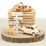 Fiat 500 L 1968 Blanc Ivoire cadeau de mariage  1/18