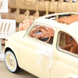 Fiat 500 L 1968 Blanc Ivoire cadeau de mariage  1/18