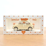 Fiat 500 L 1968 Blanc Ivoire cadeau de mariage  1/18