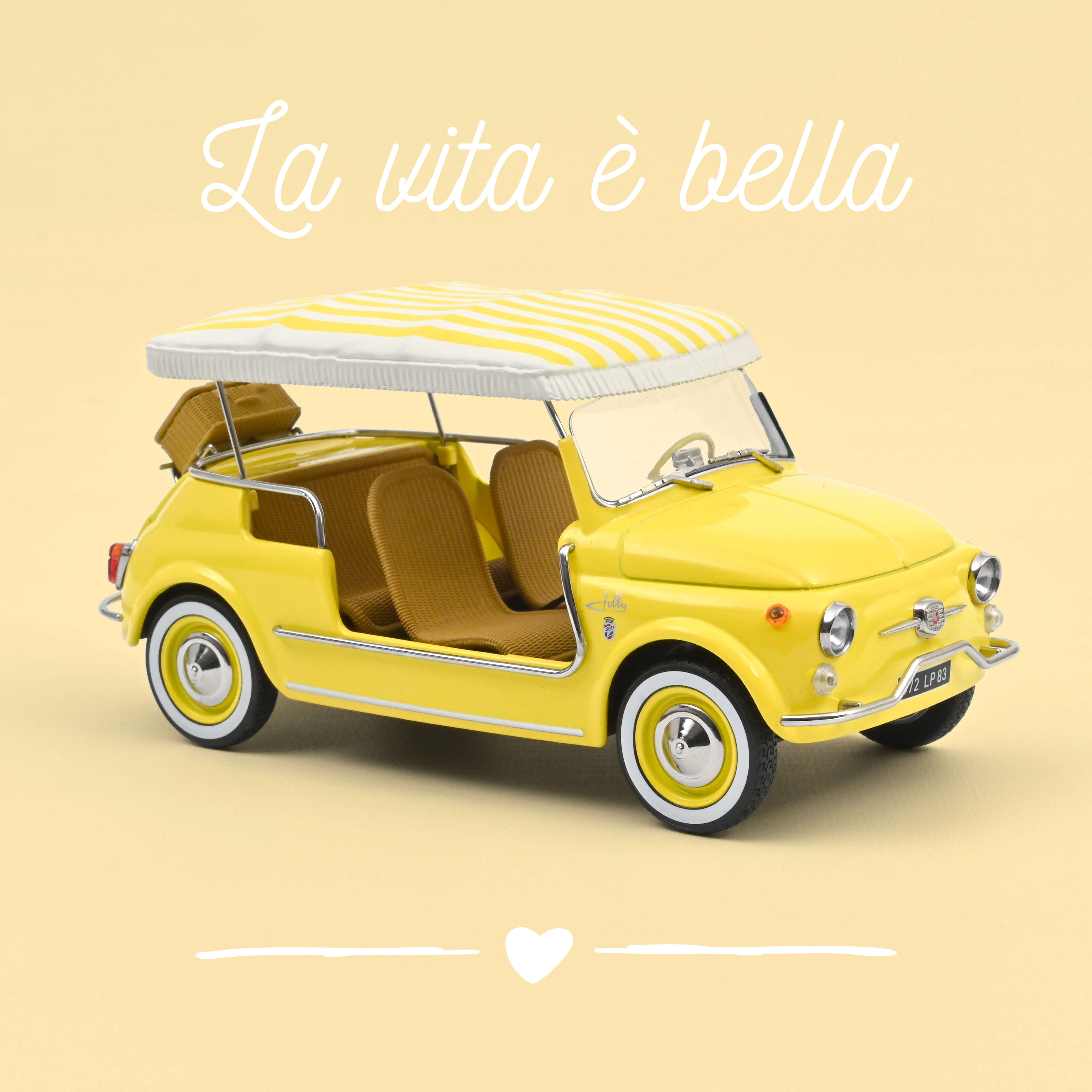 NOREV 1/18 FIAT 500 LOUNGE JAUNE NOREV 1/18 FIAT 500 LOUNGE JAUNE