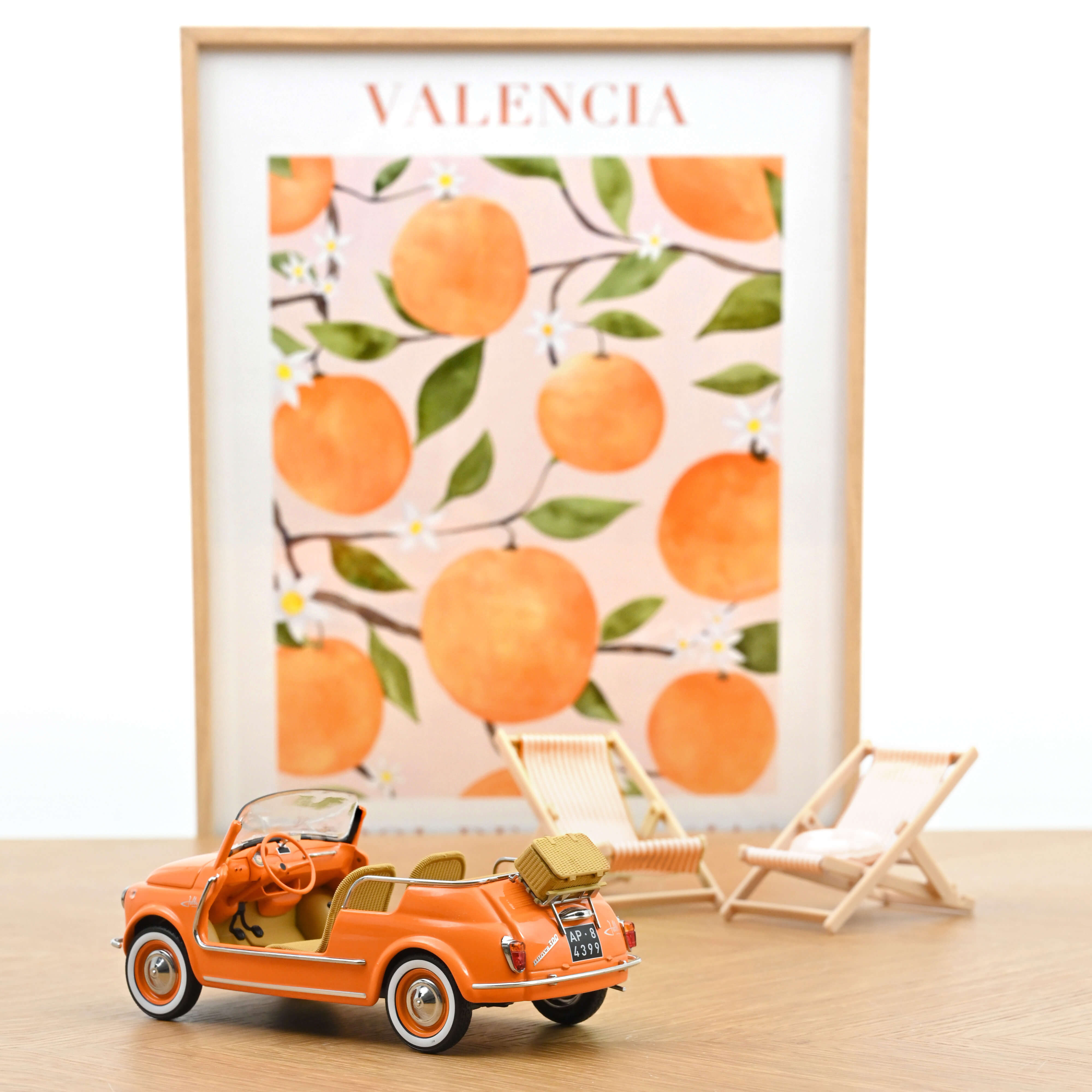 Fiat 500 L orange (Norev) 1/18e Fiat 500 L orange (Norev) 1/18e