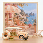 Miniature Norev Fiat 500 Jolly 1965 Rose Pêche 1/18, vue 2