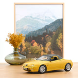 Alfa Romeo Spider 1999 Zoe Yellow met 1:18 - 150pcs