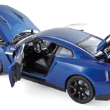 Nissan GTR R-35 2008 Bleu 1/18