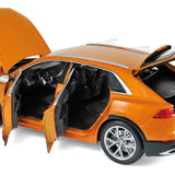 Audi Q8 2018 Orange métallisé 1/18