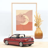 VW Golf Cabriolet 1995 Dunkelrot met 1:18 - 200Stk.