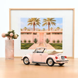 VW 1303 Cabriolet 1972 Rosa 1:18 - 200 pcs