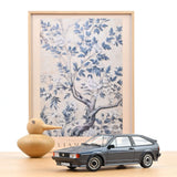 VW Scirocco Scala 1987 Bleu Helios métallisé 1/18