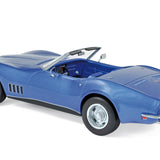 Chevrolet Corvette Cabriolet 1969 Bleu métallisé 1/18