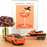 Chrysler 300C Norev by Parotech+Jet Ski Parotech Orange/Noir 1/18