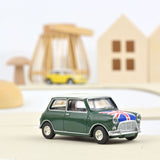 Mini Cooper S 1964 Almond Green and Flag on Bonnet 1:54