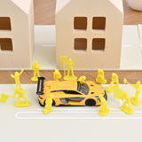 Figurines de course et de construction 1/64 (36 pcs)
