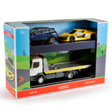 Breakdown truck set + 2 Jet-car 1:43