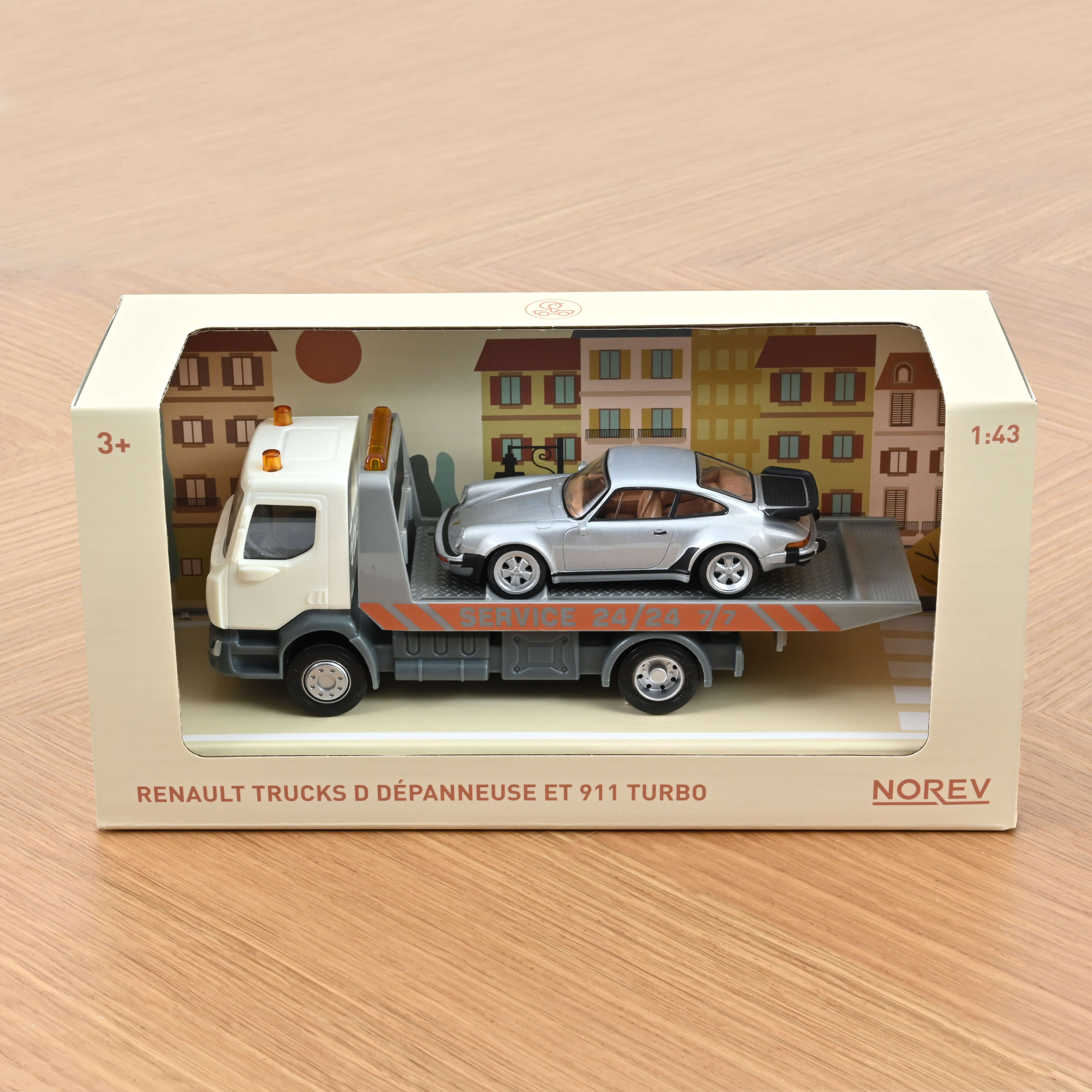 Norev - Véhicule miniature - Land Rover Defender 1995 - Blue and White Norev - Véhicule miniature - Land Rover Defender 1995 - Blue and White
