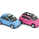 Pack x4 voitures Fiat 500 Twinair blue&500C So Rose 2010 1/87