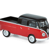 VW T1 Double Cabine 1961 Rouge et Noir 1/43