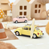 VW Coccinelle 1303 1973 Jaune Pastel avec Surf Jet-car 1/43