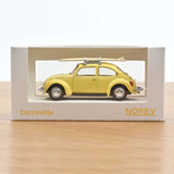 VW Coccinelle 1303 1973 Jaune Pastel avec Surf Jet-car 1/43