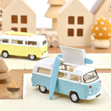 VW Combi T2b Camper Van 1973 Bleu pastel Jet-car 1/43