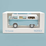 VW Combi T2b Camper Van 1973 Bleu pastel Jet-car 1/43