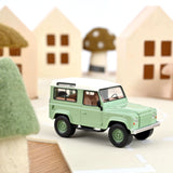 Land Rover Defender 1995 Vert Grasmere et Blanc Jet-car 1/43