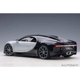 Bugatti Chiron 2017 Glacier White/Atlantic Blue 1:12