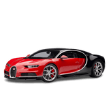 Bugatti Chiron 2017 Rouge Italien / Noir Nocturne 1/12