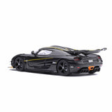 Koenigsegg One : 1 Fibre de carbone transparente/Bandes dorées 1/64