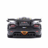 Koenigsegg One : 1 Fibre de carbone transparente/Bandes dorées 1/64