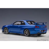 Nissan Skyline GT-R (R34) 2001 V-Spec II Bayside Blue 1:18