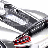Porsche 918 Spyder Weissach Paket Flüssigmetall Silber 1:18
