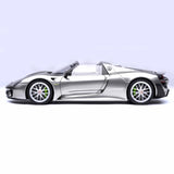 Porsche 918 Spyder Weissach Paket Flüssigmetall Silber 1:18