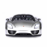 Porsche 918 Spyder Weissach Paket Flüssigmetall Silber 1:18