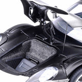 Porsche 918 Spyder Weissach Paket Flüssigmetall Silber 1:18