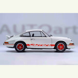 Porsche 911 Carrera 2.7 RS Grand Prix White / Red Stripes 1:18