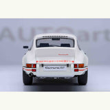 Porsche 911 Carrera 2.7 RS Grand Prix White / Red Stripes 1:18