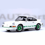 Porsche 911 Carrera 2.7 RS (Grand Prix Weiß mit grünen Streifen) 1:18